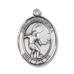   Sports Soccer Medal Pendant with 24 Stainless Steel Chain in Gift Box