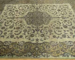   Antique Persian Royal Kashan Wool Rug Circ 1940s Great Condition