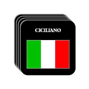  Italy   CICILIANO Set of 4 Mini Mousepad Coasters 