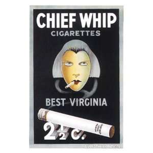  Chief Whip Cigarettes Giclee Poster Print, 38x56