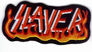 SLAYER FLAMES EMBROIDERED PATCH NEW   