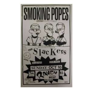 Smoking Popes Handbill Poster The Cartoon with Pipes