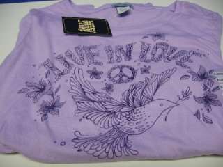 LUCKY BRAND JEANS T SHIRT NEW LOVE LONG SLEEVE GENUINE  
