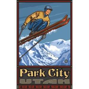  Northwest Art Mall Park City Utah Ski Jumper Artwork by 