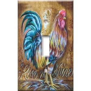   Switch Plate Cover Art Rise and Shine Farm Animal S