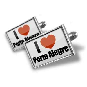 Cufflinks I Love porto alegre region Brazil, South America   Hand 