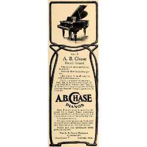  1906 Ad A.B. Chase Small Grand Style R Piano Nowalk 