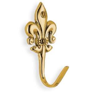  Hooks french lily small hook in polished brass