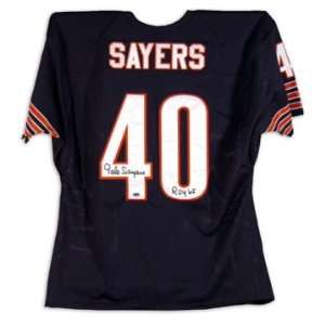 Gale Sayers Signed ROY 65 Dark Blue Jersey
