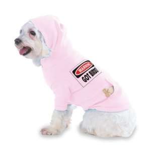  WARNING GOT BIRDS? Hooded (Hoody) T Shirt with pocket for your Dog 