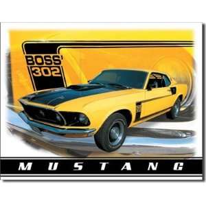  Ford Mustang Boss 302 Car Retro Vintage Tin Sign