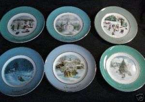 Avon Christmas Plates 1973 1974 1975 1976 1977 1978  