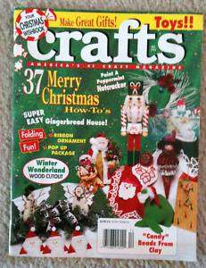 Crafts Magazine~93~Christmas~Ornaments~Candy~Nutcracker  