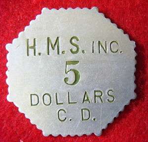 Inc.5 Dollar C.D.(H.M.Stevens,Churchill Downs,Ky  