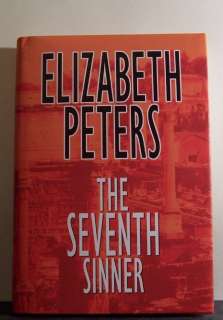 THE SEVENTH SINNER by Elizabeth Peters LARGE PRINT book 9781585471881 