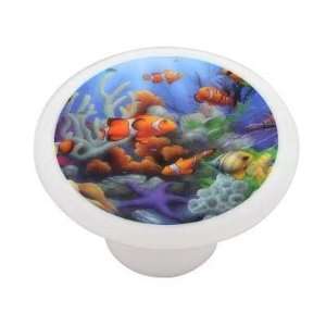  Clownfish Reef Decorative High Gloss Ceramic Drawer Knob 