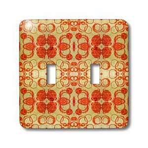 Florene Abstract Pattern   Talking Red   Light Switch Covers   double 