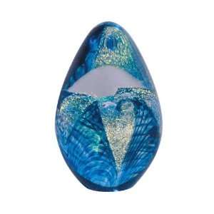 Glass Eye Studio Hand Blown Glass Aquablue Passion Flower 