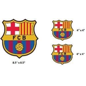  Set of 3   Barcelona Futbol Club sticker vinyl decal 