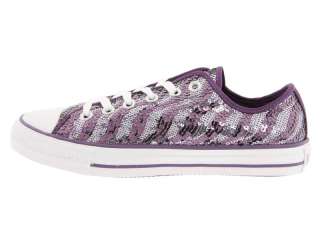   Converse Chuck Taylor ALL STAR Sparkly Purple and Silver Sequins Lo