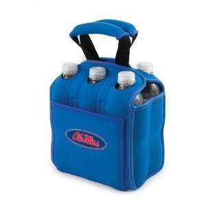   Insulated Neoprene Six Pack Beverage Carrier (Blue)
