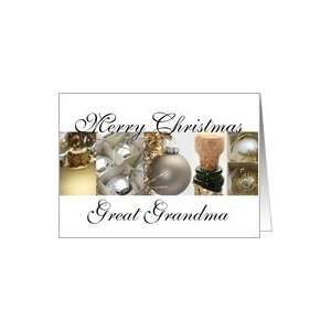  great grandma Merry Christmas black & White & Gold collage 