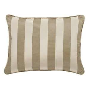  Rectangular Striped Pillow Sham Neutral Color