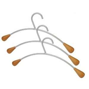  Coat Hangers, 18 quot; L, 6/PST, Stainless Steel Office 