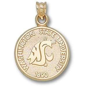  Washington State Cougar Seal Pendant (14kt) Sports 