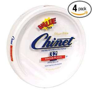  Chinet Classic White Dinner Plates, Value Pack, 32 Count 