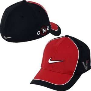 Nike Victory Red ONE Flex Fit Hat M/L Red Black New 