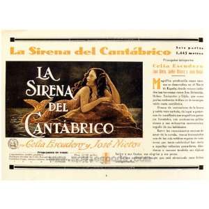 Sirena del Cantabrico, La Movie Poster (27 x 40 Inches   69cm x 102cm 