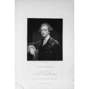  Charles Knight 1835 Antique Portrait Sir William Jones 