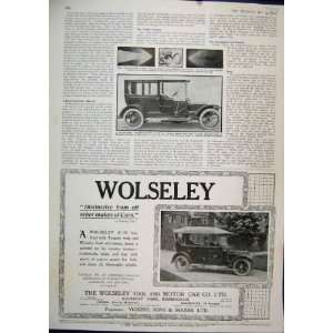   Advert Wolseley Motor Car 1911 Daimler Limousine Lamp