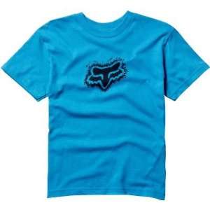  Fox Racing Youth Ticker T Shirt   X Large/Turquoise 