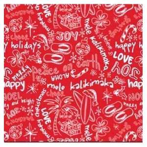  Hawaii Christmas Rolled Gift Wrap Holiday Graffiti 