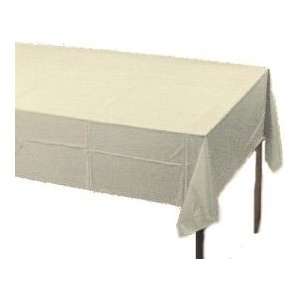  Plastic Banquet Table Cover, Ivory