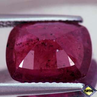 10CT CERTIFIED AA UNHEATED CUSHION RED RUBY NATURAL  