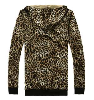New Mens Fashion Slim Fit Leopard Hoodies Coat Jacket Z198  