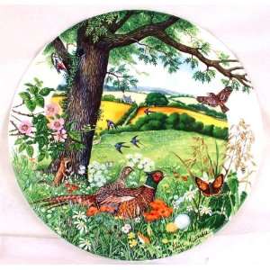 Wedgwood plate by Colin Newman Meadows and Wheatfields  