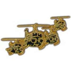 UH 1 Huey Four Helicopters Pin 1 1/2 Arts, Crafts 