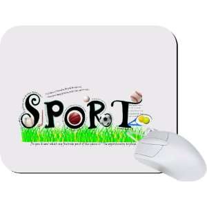  Rikki Knight Sports Word picture Mouse Pad Mousepad 