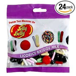 Jelly Belly Licorice Bridge Mix, Assorted Flavors, 3 Ounce Bags (Pack 
