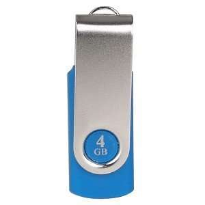   Super Talent SM RBL 4GB USB 2.0 Flash Drive (Blue/Silver) Electronics