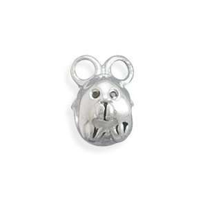  Sterling Silver Charm Bead Mouse   Compatible with Bracelets 