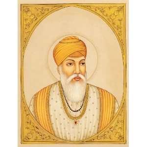   Sikh Guru. (March 1552 September 1st 1574)   Water Color On Paper