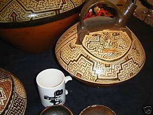 Huge Effigy Vessel Pot Shipibo Pottery–  Peru  