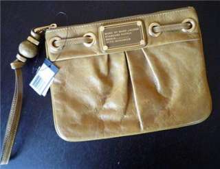  MARC BY MARC JACOBS Q Natural Leather Clutch Wristlet Handbag  