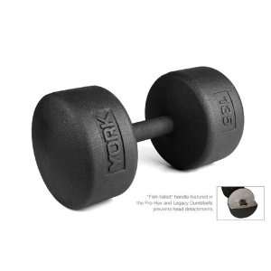 York Barbell 135 lb Legacy Solid Professional Round Dumbbell  