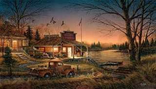 Terry Redlin Total Comfort cabin lodge lake Ltd. Ed. Artist Proof w 